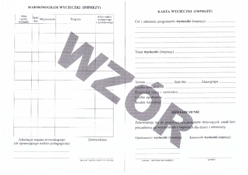 Karta wycieczki