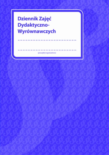 Dziennik Zajęć Dydaktyczno-Wyrównawczych MEN-DZDW