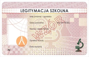 Legitymacja szkolna dla uczniów szkół dla dzieci i młodzieży oraz uczniów szkół polskich EDU I/1