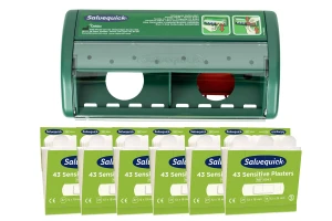 6 wkładów plastrów do skóry wrażliwej Salvequick Cederroth + Automat do plastrów GRATIS!