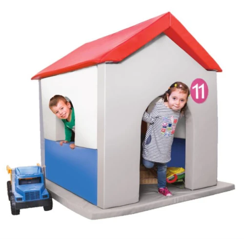 Piankowy domek - kolorowy 9 elementów, szary