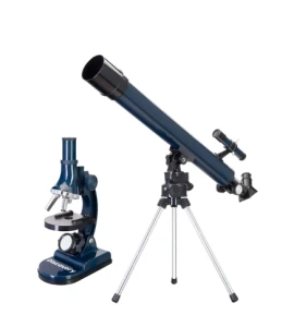 Zestaw Levenhuk Discovery Scope 2 z książką teleskop i mikroskop