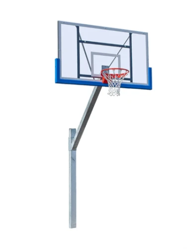 Zestaw do koszykówki Euro Court Pro 120x120 wysięg 160cm z tablicą plexi