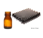 Butelka szklana farmaceutyczna oranż 0030ml bez nakrętki op.zbior.110 szt. 