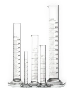 Cylinder miarowy BIOSENS szklany z podziałką 500ml stopa PP 