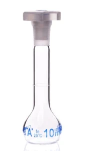 Kolba miarowa klasa A z korkiem PP, 10ml szlif 10/19 BIOSENS 