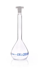 Kolba miarowa klasa A z korkiem PP, 200ml szlif 14/23 BIOSENS 