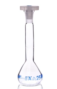 Kolba miarowa klasa A z korkiem PP, 25ml szlif 10/19 BIOSENS 