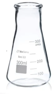 Kolba stożkowa szeroka szyja 0300 ml BIOSENS 