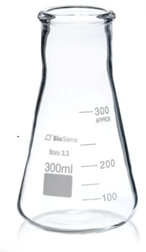 Kolba stożkowa szeroka szyja 0300 ml BIOSENS 