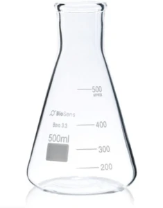 Kolba stożkowa szeroka szyja 0500 ml BIOSENS 