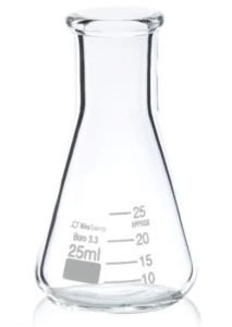 Kolba stożkowa wąska szyja 0025 ml BIOSENS 