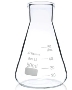 Kolba stożkowa wąska szyja 0050 ml BIOSENS 