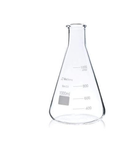 Kolba stożkowa wąska szyja 1000ml BIOSENS
