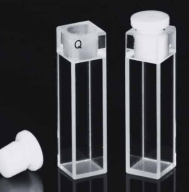 23QS10. Kuweta kwarcowa do fluorymetru z korkiem teflonowym 10mm 