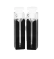 28QS10. Kuweta kwarcowa obj. 1,4 ml, czerniona, półmikro z korkiem teflonowym 10mm 