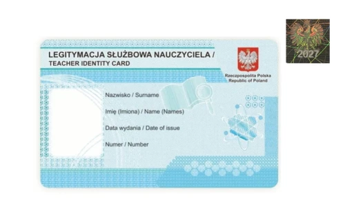 Legitymacja służbowa nauczyciela z HOLOGRAMEM 2027