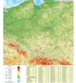 Polska fizyczna - nakładka magnetyczna na tablice 82x97 cm