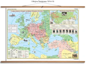 I Wojna Światowa 1914-16 - mapa ścienna