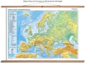 Mapa fizyczna Europy (z elementami ekologi)