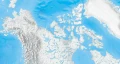 Mapa konturowa Ameryki Północnej i Środkowej - ścienna mapa ćwiczeniowa