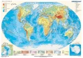 Welt physisch - ścienna mapa fizyczna świata w języku niemieckim