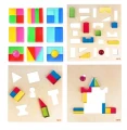 KLOCKI 64 z szablonami - geometria i logiczne myślenie