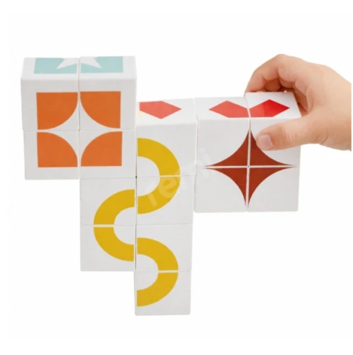 Klocki magnetyczne SPE dla dzieci - figury geometryczne zestaw 64 el.