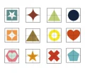 Klocki magnetyczne SPE dla dzieci - figury geometryczne zestaw 64 el.