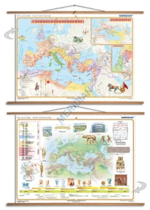 DUO Das alte Rom - dwustronna mapa ścienna w języku niemieckim