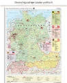 Deutschsprachige Länder politisch - mapa ścienna w języku niemieckim