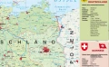 Deutschsprachige Länder politisch - mapa ścienna w języku niemieckim