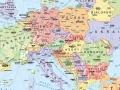 Mapa polityczna Europy  - mapa ścienna