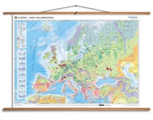 Mapa krajobrazowa Europy - mapa ścienna