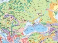 Mapa krajobrazowa Europy - mapa ścienna