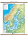 Kraje basenu Morza Bałtyckiego - mapa fizyczna