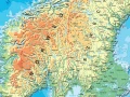 Kraje basenu Morza Bałtyckiego - mapa fizyczna
