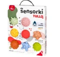 Sensorki Tullo. Piłki sensoryczne 8 szt. Bez dziurki. Pastelowe