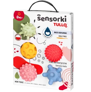 Sensorki Tullo. Piłki sensoryczne 5 szt. Bez dziurki. Pastelowe