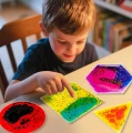 Gniotki sensoryczne z cieczą squishy 4 kształty 