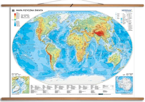 Mapa fizyczna świata