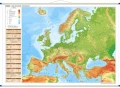 Europa - mapa szkolna ścienna polityczna i fizyczna dwustronna, różne rozmiary