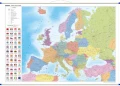 Europa - mapa szkolna ścienna polityczna i fizyczna dwustronna, różne rozmiary