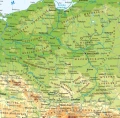 Europa - mapa szkolna ścienna polityczna i fizyczna dwustronna, różne rozmiary