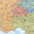 Europa - mapa szkolna ścienna polityczna i fizyczna dwustronna, różne rozmiary