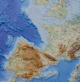 Europa - mapa ścienna plastyczna 3D 92x64 cm