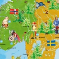 Europa Młodego Odkrywcy - mapa ścienna dla dzieci, różne wymiary