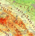 Polska - mapa szkolna fizyczna do ćwiczeń dwustronna 145x140 cm