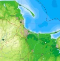Polska - mapa szkolna fizyczna do ćwiczeń dwustronna 145x140 cm