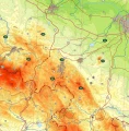 Polska - mapa szkolna fizyczna do ćwiczeń dwustronna 145x140 cm
